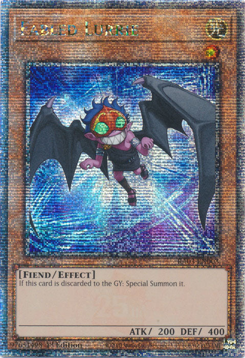 Fabled Lurrie - RA03-EN003 - Quarter Century Secret Rare - 1st Edition