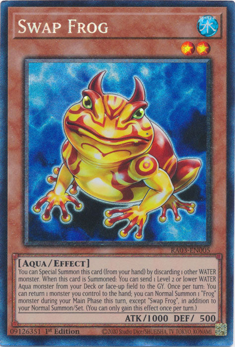 Swap Frog (PCR) - RA03-EN005 - Prismatic Collector's Rare - 1st Edition