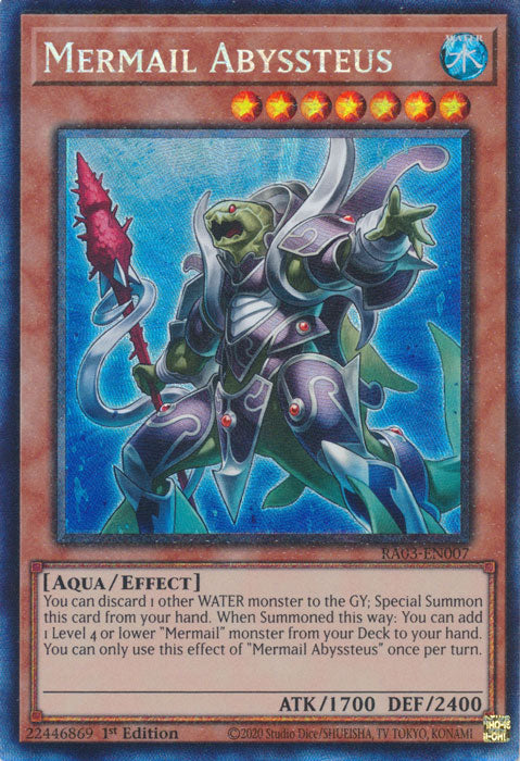 Mermail Abyssteus (PCR) - RA03-EN007 - Prismatic Collector's Rare - 1st Edition