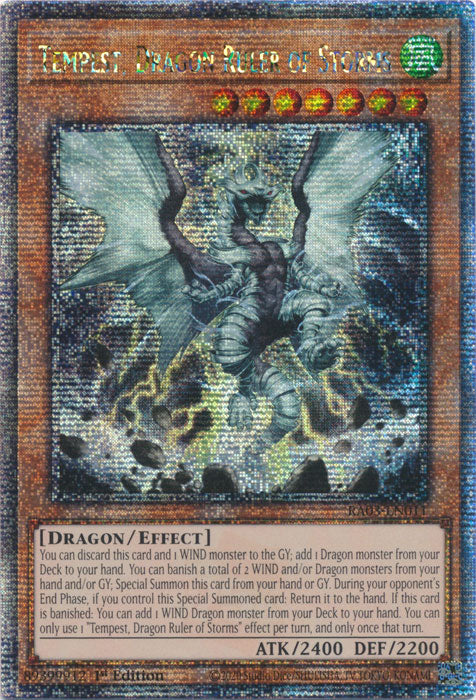 Tempest, Dragon Ruler of Storms - RA03-EN011 - Quarter Century Secret Rare - 1st Edition