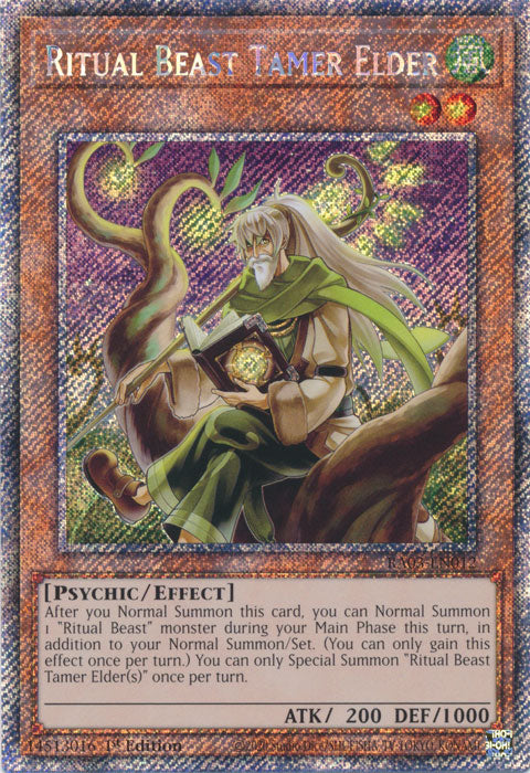 Ritual Beast Tamer Elder (Platinum Secret Rare) - RA03-EN012 - Platinum Secret Rare - 1st Edition