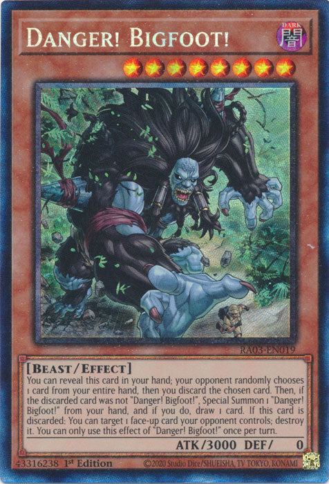 Danger! Bigfoot! (PCR) - RA03-EN019 - Prismatic Collector's Rare - 1st Edition