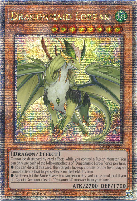 Dragonmaid Lorpar - RA03-EN022 - Quarter Century Secret Rare - 1st Edition