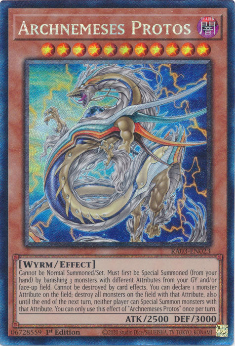 Archnemeses Protos (PCR) - RA03-EN023 - Prismatic Collector's Rare - 1st Edition