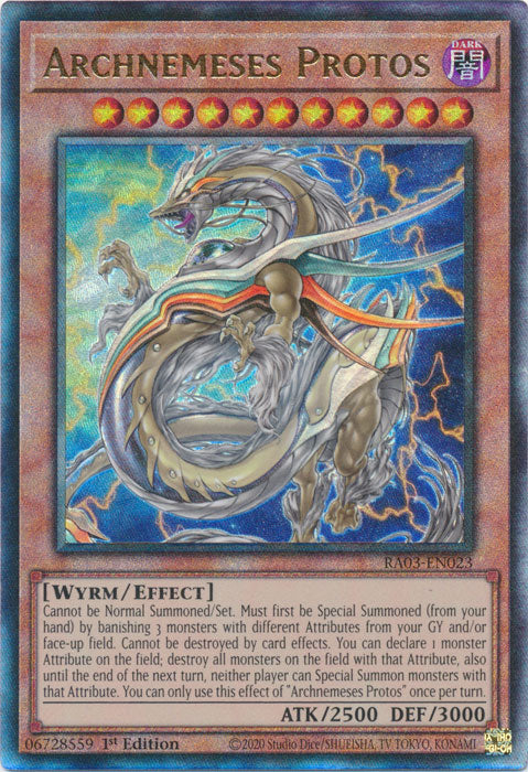 Archnemeses Protos (PUR) - RA03-EN023 - Prismatic Ultimate Rare - 1st Edition