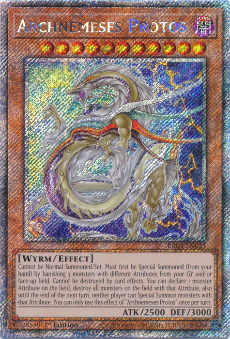 Archnemeses Protos (Platinum Secret Rare) - RA03-EN023 - Platinum Secret Rare - 1st Edition