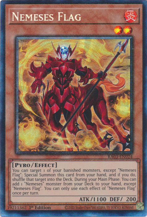 Nemeses Flag (PCR) - RA03-EN024 - Prismatic Collector's Rare - 1st Edition