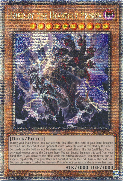 Lord of the Heavenly Prison - RA03-EN029 - Quarter Century Secret Rare - 1st Edition