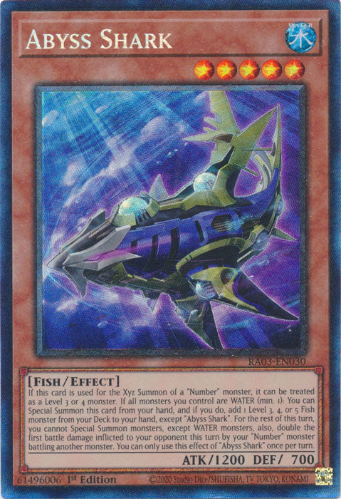 Abyss Shark (PCR) - RA03-EN030 - Prismatic Collector's Rare - 1st Edition
