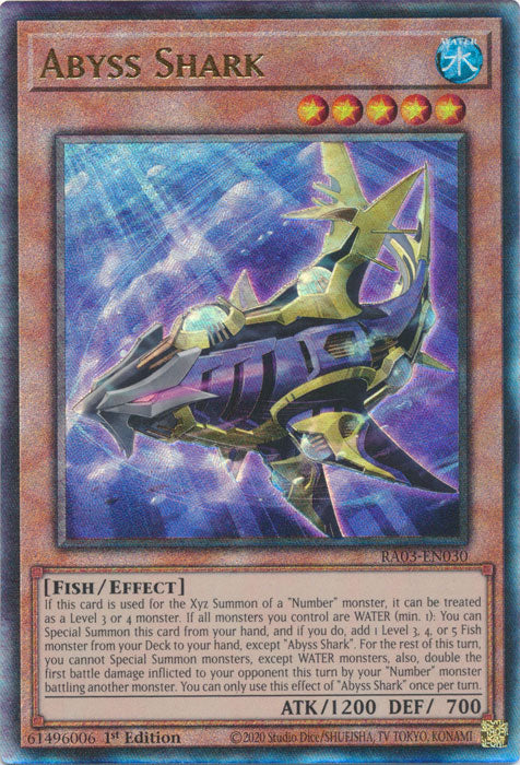 Abyss Shark (PUR) - RA03-EN030 - Prismatic Ultimate Rare - 1st Edition