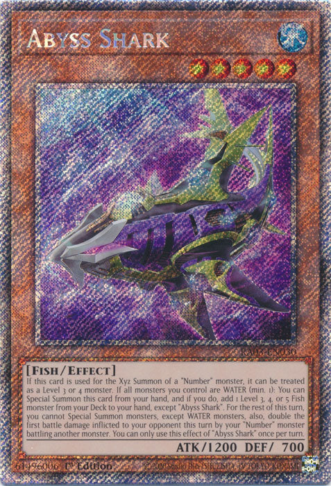 Abyss Shark (Platinum Secret Rare) - RA03-EN030 - Platinum Secret Rare - 1st Edition