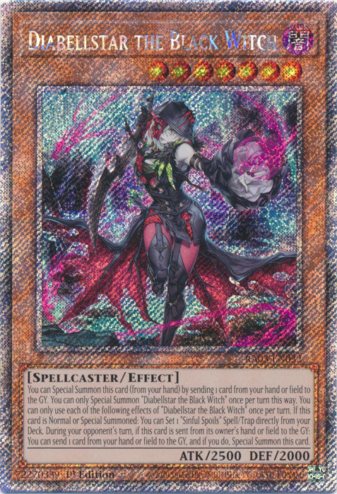 Diabellstar the Black Witch (Platinum Secret Rare) - RA03-EN032 - Platinum Secret Rare - 1st Edition