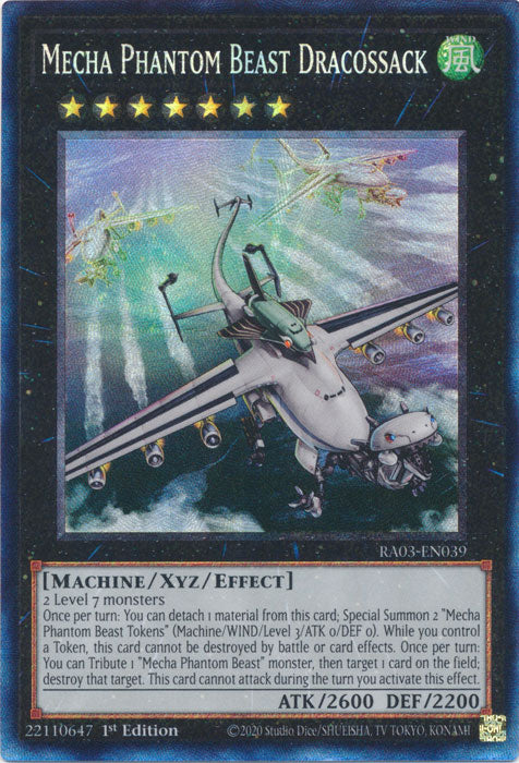 Mecha Phantom Beast Dracossack (PCR) - RA03-EN039 - Prismatic Collector's Rare - 1st Edition