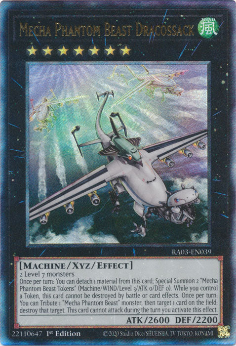Mecha Phantom Beast Dracossack (PUR) - RA03-EN039 - Prismatic Ultimate Rare - 1st Edition