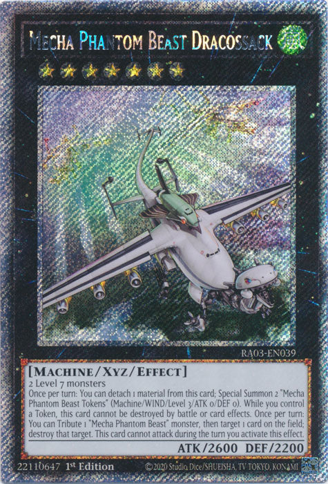 Mecha Phantom Beast Dracossack (Platinum Secret Rare) - RA03-EN039 - Platinum Secret Rare - 1st Edition