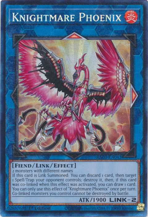 Knightmare Phoenix (PCR) - RA03-EN042 - Prismatic Collector's Rare - 1st Edition