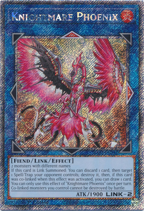 Knightmare Phoenix (Platinum Secret Rare) - RA03-EN042 - Platinum Secret Rare - 1st Edition