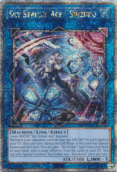 Sky Striker Ace - Shizuku (Alternate Art) - RA03-EN043 - Quarter Century Secret Rare - 1st Edition