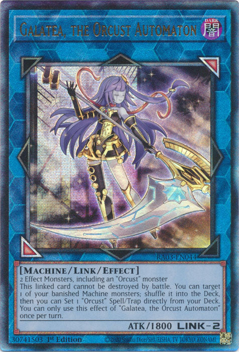 Galatea, the Orcust Automaton (PUR) - RA03-EN044 - Prismatic Ultimate Rare - 1st Edition