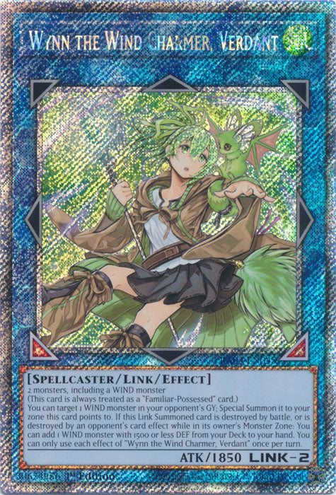 Wynn the Wind Charmer, Verdant (Platinum Secret Rare) - RA03-EN045 - Platinum Secret Rare - 1st Edition