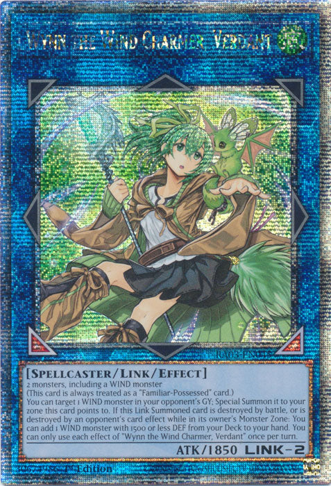 Wynn the Wind Charmer, Verdant - RA03-EN045 - Quarter Century Secret Rare - 1st Edition