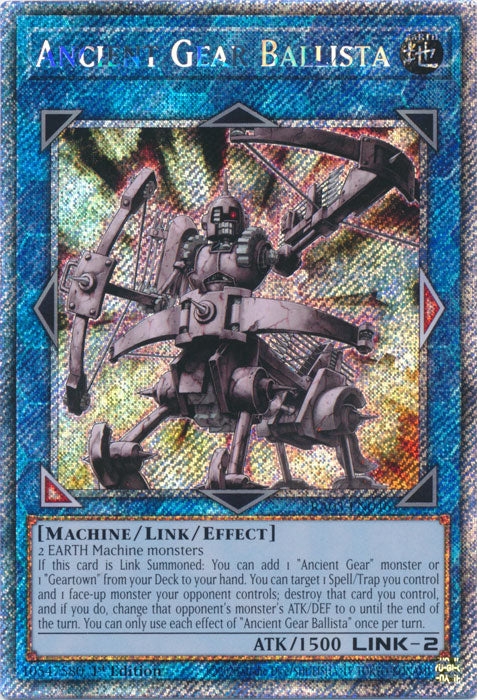 Ancient Gear Ballista (Platinum Secret Rare) - RA03-EN046 - Platinum Secret Rare - 1st Edition