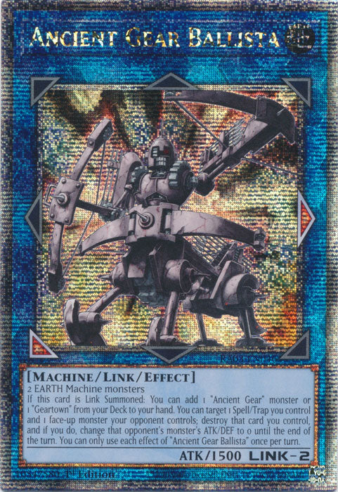 Ancient Gear Ballista - RA03-EN046 - Quarter Century Secret Rare - 1st Edition