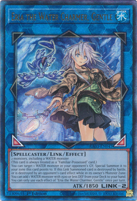 Eria the Water Charmer, Gentle (PUR) - RA03-EN047 - Prismatic Ultimate Rare - 1st Edition