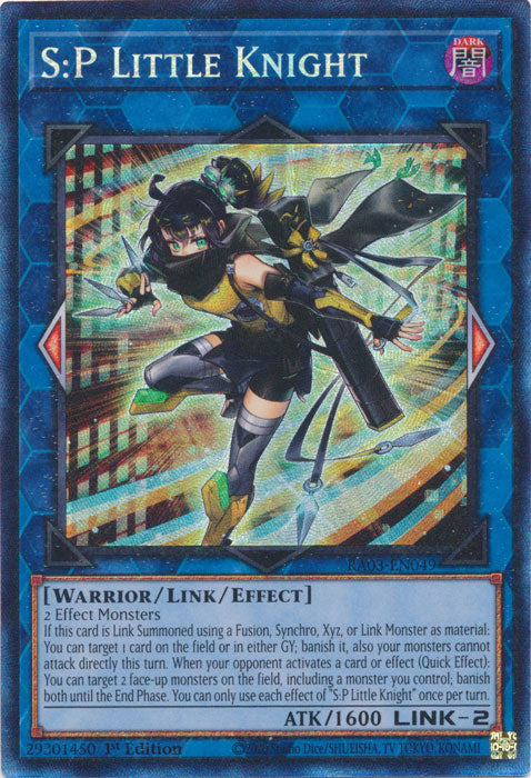 S:P Little Knight (PCR) - RA03-EN049 - Prismatic Collector's Rare - 1st Edition