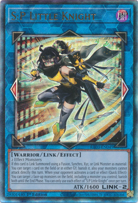 S:P Little Knight (PUR) - RA03-EN049 - Prismatic Ultimate Rare - 1st Edition