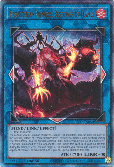 Promethean Princess, Bestower of Flames (PUR) - RA03-EN050 - Prismatic Ultimate Rare - 1st Edition