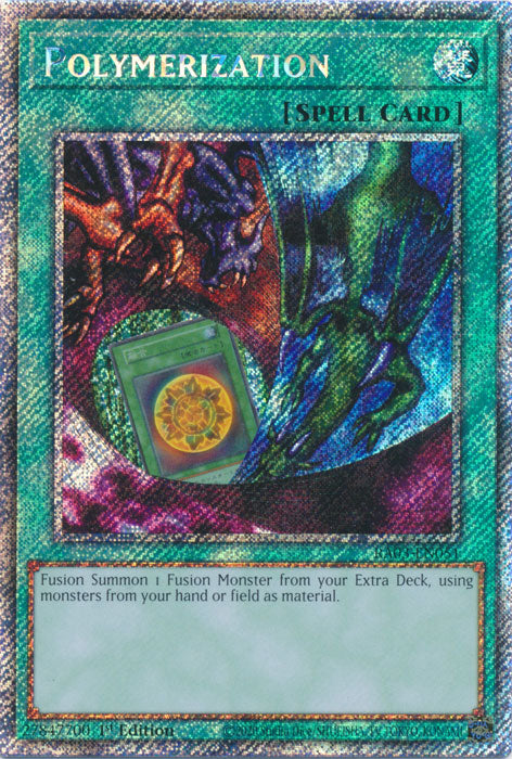 Polymerization (Platinum Secret Rare) - RA03-EN051 - Platinum Secret Rare - 1st Edition