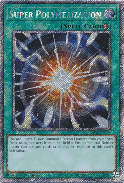 Super Polymerization (Platinum Secret Rare) - RA03-EN053 - Platinum Secret Rare - 1st Edition