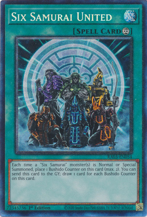 Six Samurai United (PCR) - RA03-EN054 - Prismatic Collector's Rare - 1st Edition