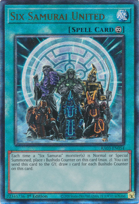 Six Samurai United (PUR) - RA03-EN054 - Prismatic Ultimate Rare - 1st Edition