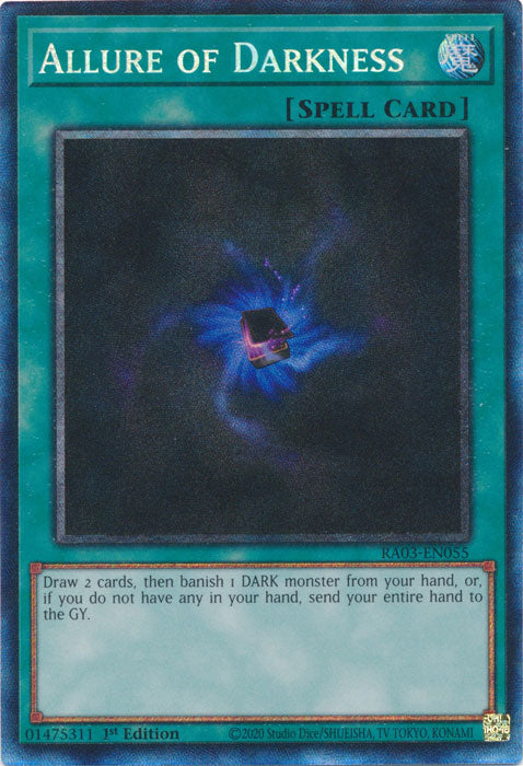 Allure of Darkness (PCR) - RA03-EN055 - Prismatic Collector's Rare - 1st Edition