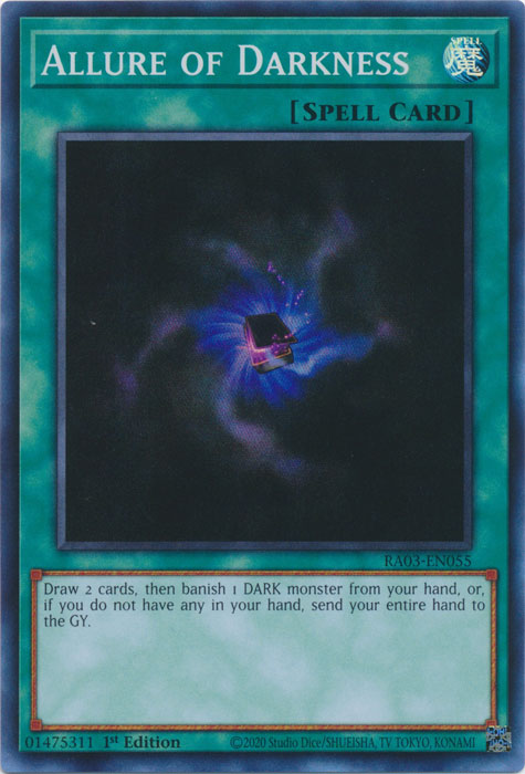 Allure of Darkness - RA03-EN055 - Super Rare - 1st Edition