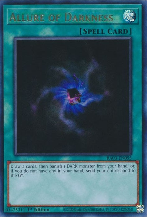 Allure of Darkness (UR) - RA03-EN055 - Ultra Rare - 1st Edition