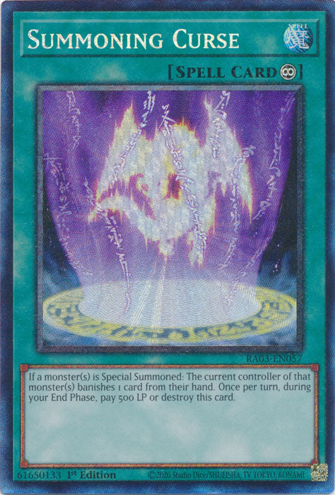 Summoning Curse (PCR) - RA03-EN057 - Prismatic Collector's Rare - 1st Edition