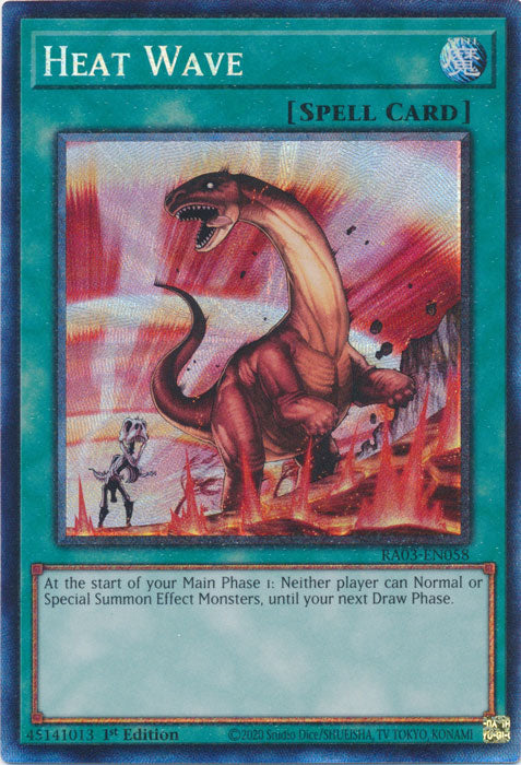 Heat Wave (PCR) - RA03-EN058 - Prismatic Collector's Rare - 1st Edition