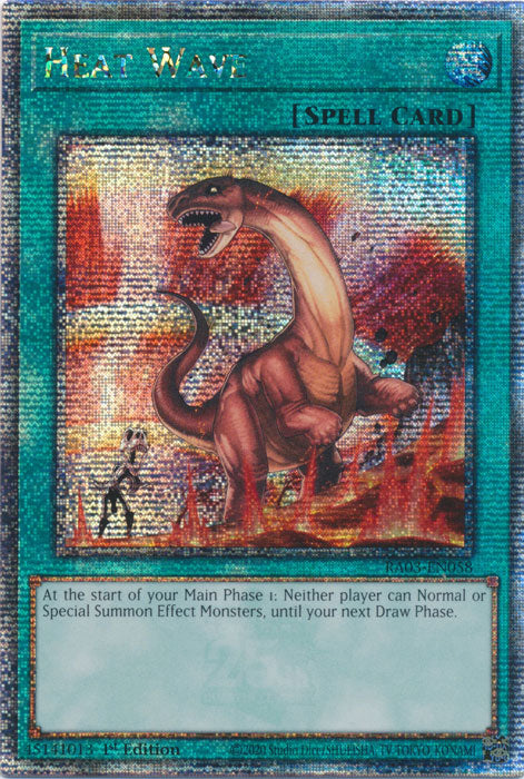 Heat Wave - RA03-EN058 - Quarter Century Secret Rare - 1st Edition