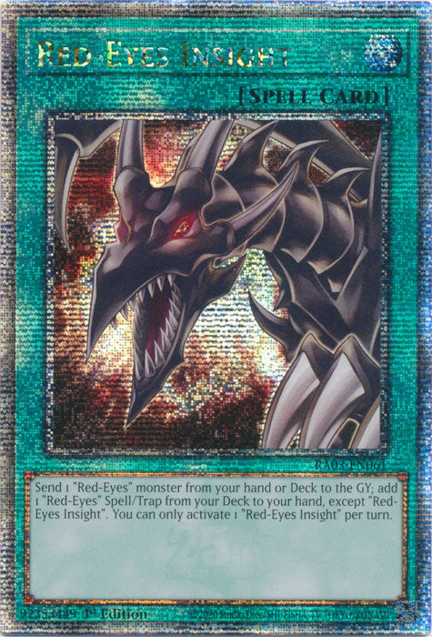 Red-Eyes Insight - RA03-EN061 - Quarter Century Secret Rare - 1st Edition