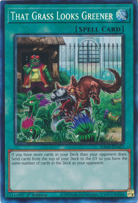 That Grass Looks Greener (PCR) - RA03-EN063 - Prismatic Collector's Rare - 1st Edition