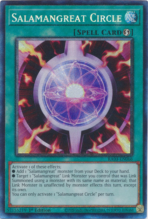 Salamangreat Circle (PCR) - RA03-EN066 - Prismatic Collector's Rare - 1st Edition