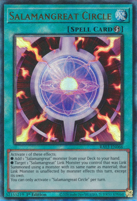 Salamangreat Circle (PUR) - RA03-EN066 - Prismatic Ultimate Rare - 1st Edition
