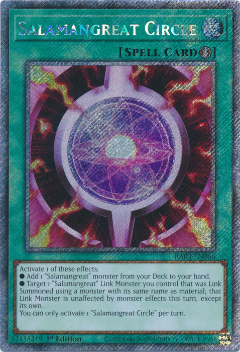Salamangreat Circle (Platinum Secret Rare) - RA03-EN066 - Platinum Secret Rare - 1st Edition