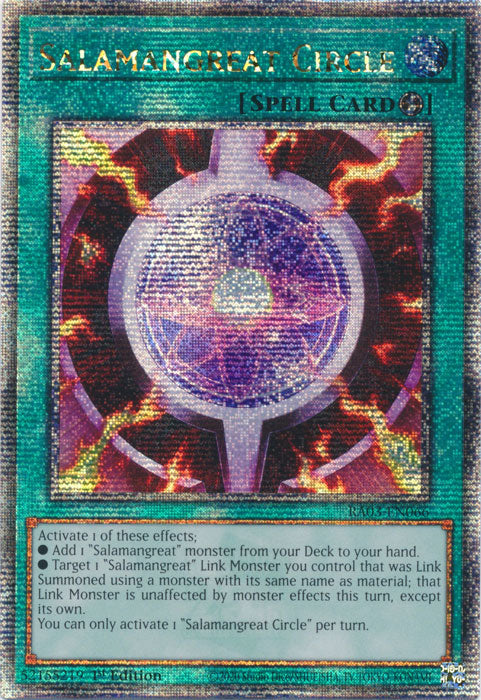 Salamangreat Circle - RA03-EN066 - Quarter Century Secret Rare - 1st Edition