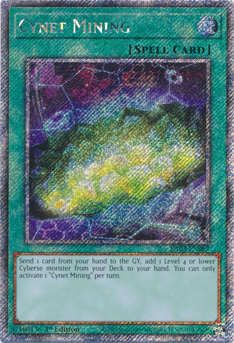 Cynet Mining (Platinum Secret Rare) - RA03-EN067 - Platinum Secret Rare - 1st Edition