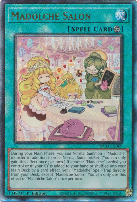 Madolche Salon (PUR) - RA03-EN069 - Prismatic Ultimate Rare - 1st Edition