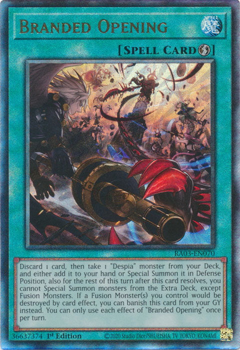 Branded Opening (PUR) - RA03-EN070 - Prismatic Ultimate Rare - 1st Edition